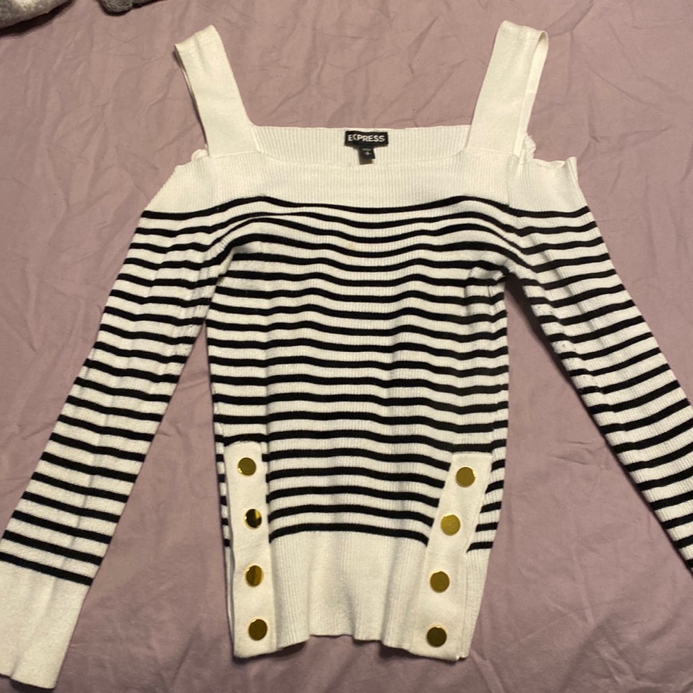 Express open shoulder sweater